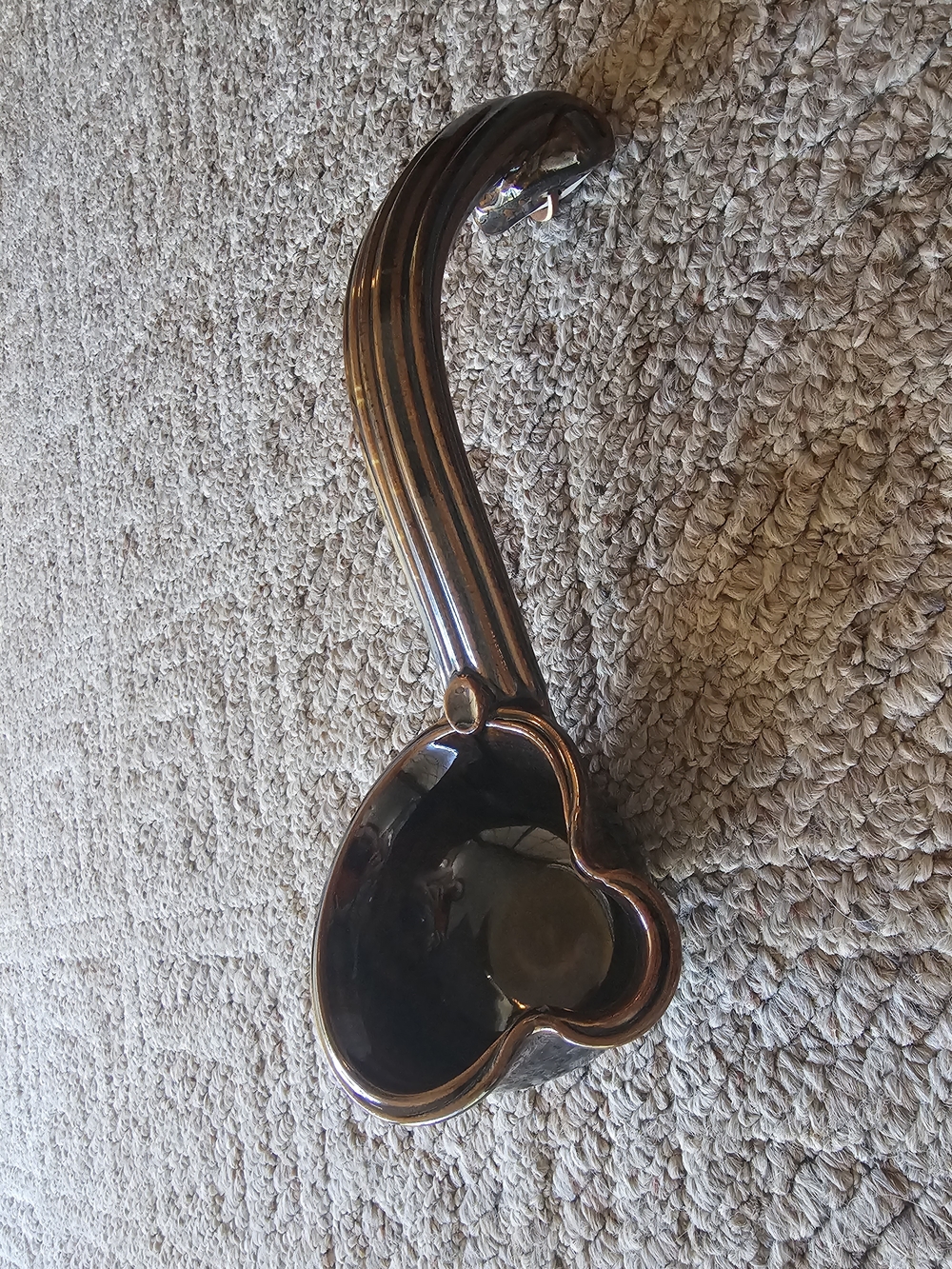 Brown Studio Pottery Ladle